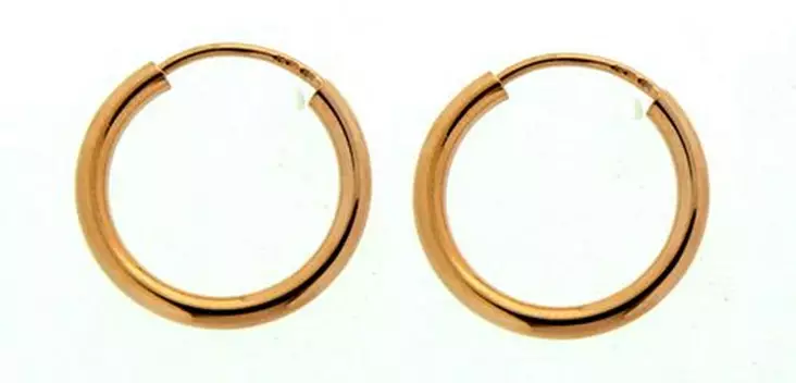 B30R Hoop Rose 2 x 30 mm korvakoru - Korvakorut - B30R - 1