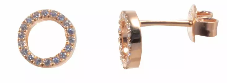 Belsito Rose korvakorut zirkonioin CKK137R - Hopeiset korvakorut - CKK137R - 1