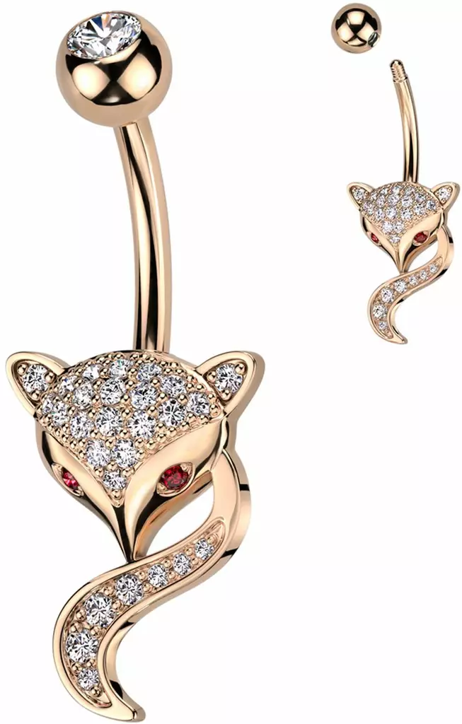 Napakaoru Foxy Rose N035R - Lävistyskorut - N035R - 1