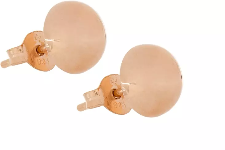 Puolipallo rose C10759R - Hopeiset korvakorut - C10759R - 1