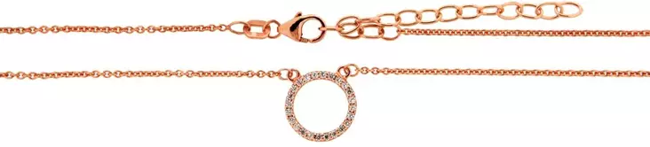 Zirkoninen rengaskaulakoru - Naisten lahjaidea Kaulakorut - B169R - 1