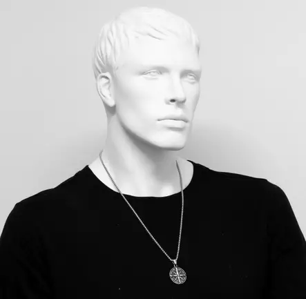 Vintage Kompassi riipus steel 498S - Miesten kaulakorut ja riipukset - 498S - 2