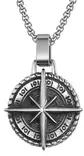 Vintage Kompassi riipus Steel - Miesten kaulakorut ja riipukset - AB10S - 1