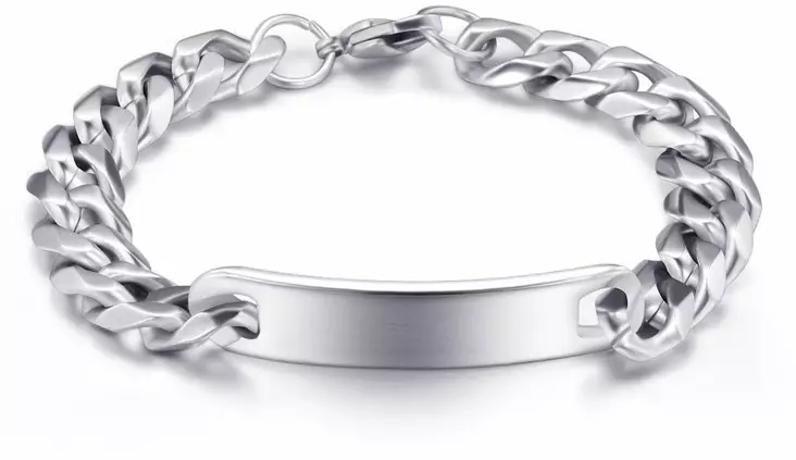 Calvin Laattaranneketju Ter=C3=A4s GRK002S 1 - Teräksiset rannekorut - GRK002S - 1