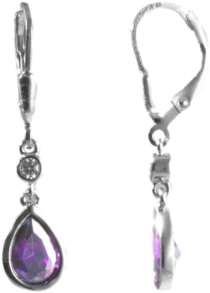 Canna II korvakorut cz. ja ametisti CKK193S - Hopeiset korvakorut - CKK193S - 1