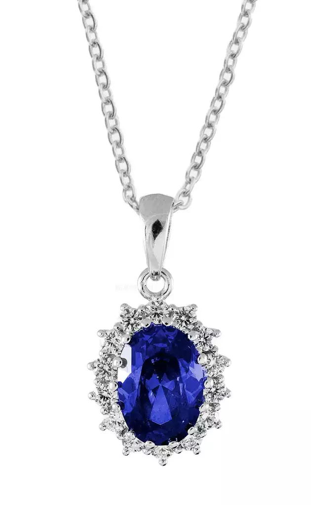 Diana riipus sinisell=C3=A4 zirkonilla C11031S - Hopeiset riipukset - C11031S - 1