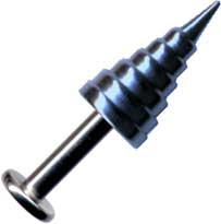 Huulikoru 6mm 1,6mm titanium - Lävistyskorut - 24043-6-16-S - 1