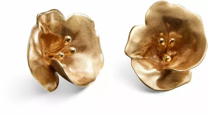 Kalevala Koru Kesäyön ruusu keskikokoiset korvakorut, pronssi - Kesäyön ruusu - 361000701T - 1