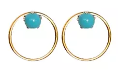 Rengas 10 mm Onyx K20235T - Kultaiset korvakorut - K20235T - 1