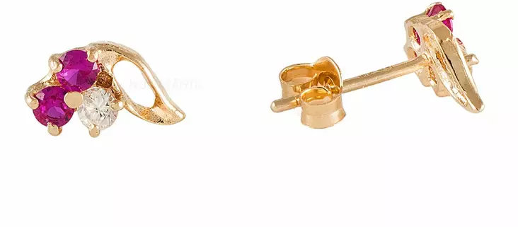 Korvakorut zirkonilla CG05100TPU - Kultaiset korvakorut - CG05100TPU - 1