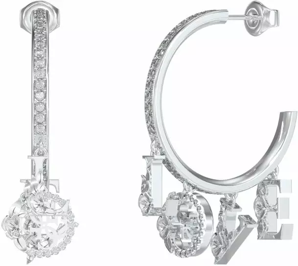 Guess 4 Love korvarenkaat JUBE05034JWRHT-U - Guess korvakorut - JUBE05034JWRHT-U - 1