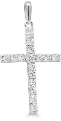 Kultainen Risti Zirkoneilla 6-P66696ZW - Rippiristi kulta - 6-P66696ZW - 1