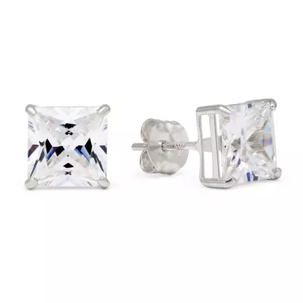 Korvanapit neliözirkoin i6x6mm vk - Kultaiset korvakorut - 6-SC66ZW - 1