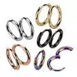 Hoop korvarenkaat 16mm terästä - Teräksiset korvakorut - H483W - 1