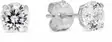 Valkokultaiset korvakorut 4mm, 6-K-RC40ZW - Kultaiset korvakorut - 6-K-RC40ZW - 1