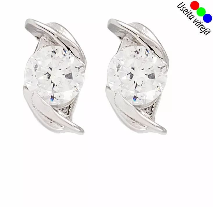 Korvakorut, hopea - OUTLET korvakorut - JSS6639W - 1