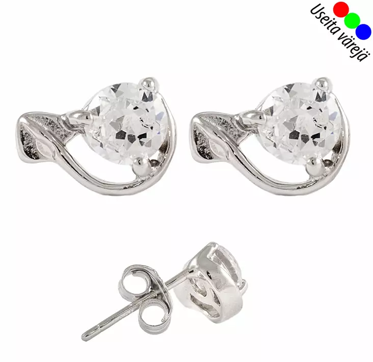 Korvakorut, hopea - OUTLET korvakorut - JSS6647W - 1