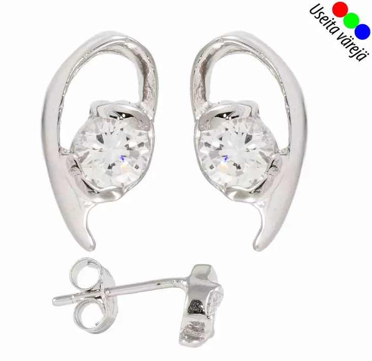 Korvakorut, hopea - Super outlet - korvakorut - JSS6697W - 1