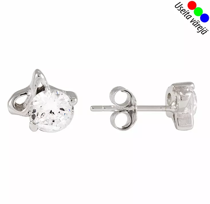 Korvakorut, hopeaa, - OUTLET korvakorut - JSS6641W - 1