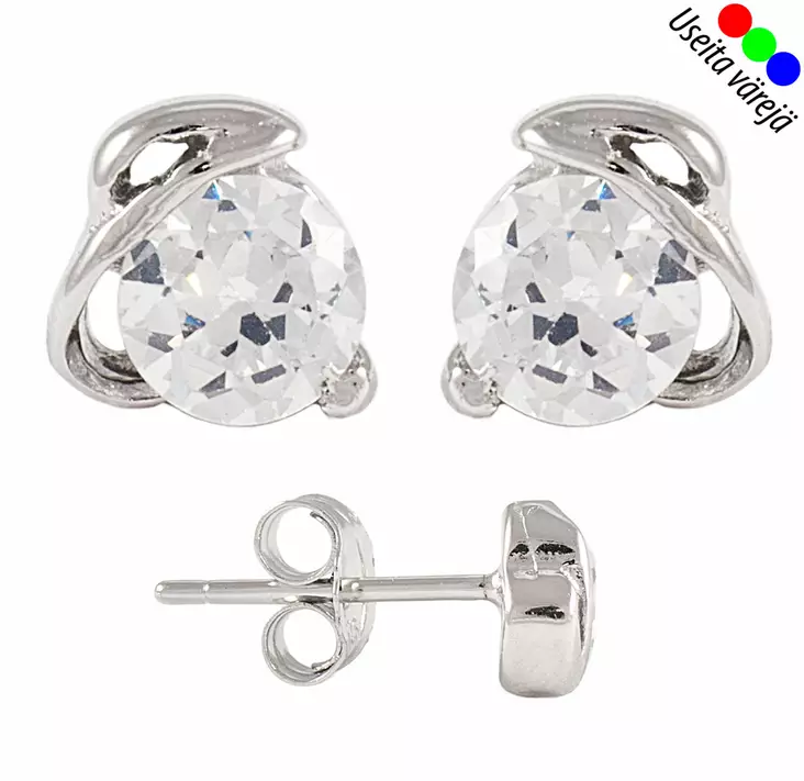 Korvakorut lenkit, hopea - OUTLET korvakorut - JSS6699W - 1
