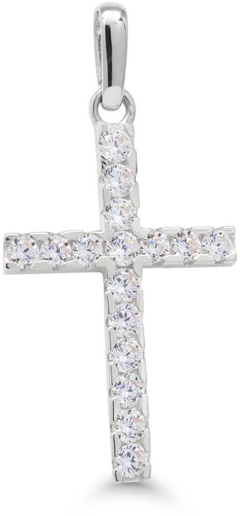 Kultainen Risti Zirkoneilla 6-P64446ZW - Rippiristi kulta - 6-P64446ZW - 1