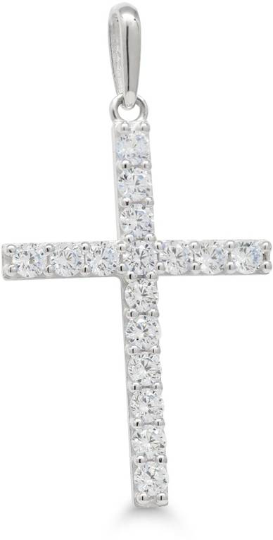 Kultainen Risti Zirkoneilla 6-P66696ZW - Rippiristi kulta - 6-P66696ZW - 1