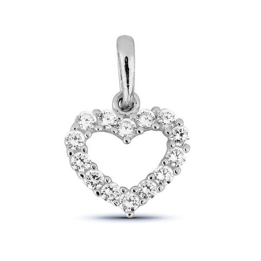 Valkokultainen syd=C3=A4n-riipus=20 - Kultaiset riipukset - K-P60929ZW - 1