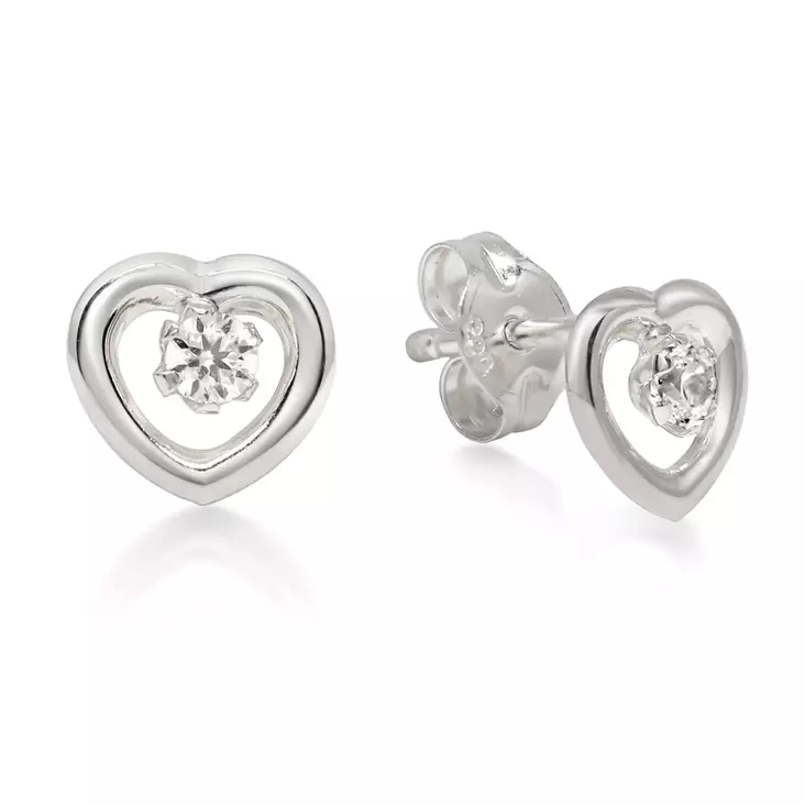 KK TAPPI SYDÄN VK ZIRKONILLA - Kultaiset korvakorut - 6-123161ZW - 1