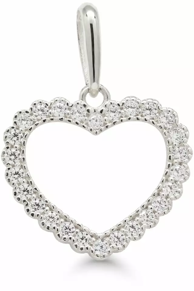 Valkokultainen sydänriipus 6-K-P68585ZW - Kultaiset riipukset - 6-K-P68585ZW - 1