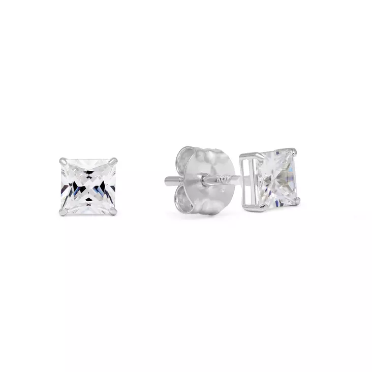 KORVANAPIT NELIÖ KIRKAS ZIRKONI VK TAPPI - Kultaiset korvakorut - K-SC33ZW - 1