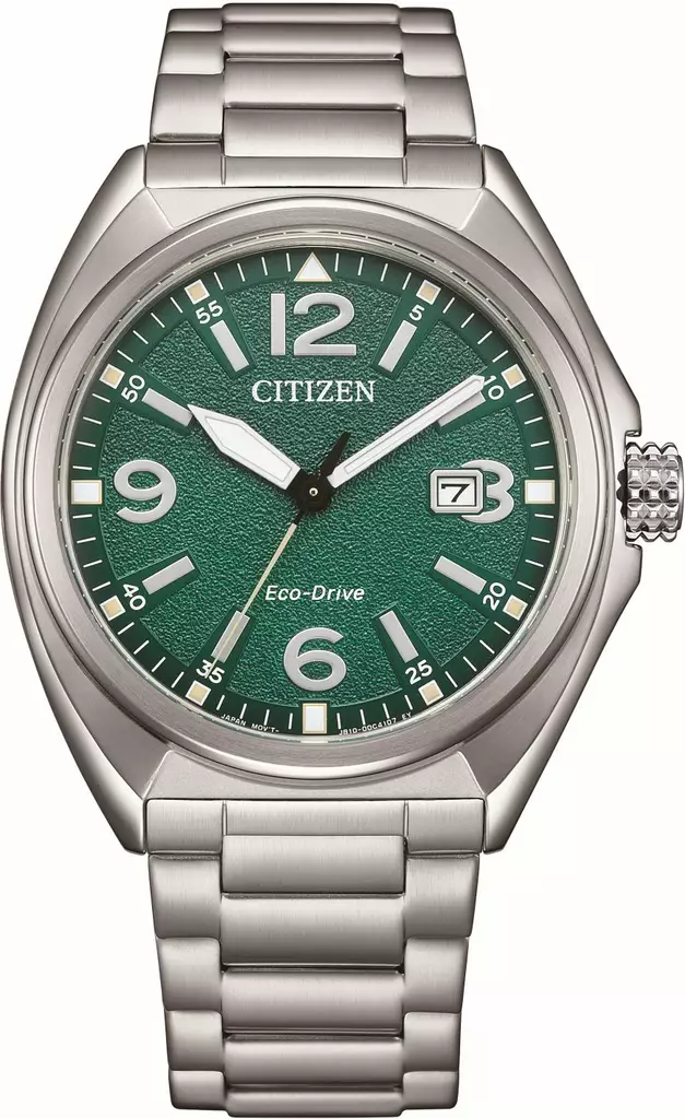 Citizen Eco-Drive military vihreä - Miesten rannekellot - AW1571-76X - 1