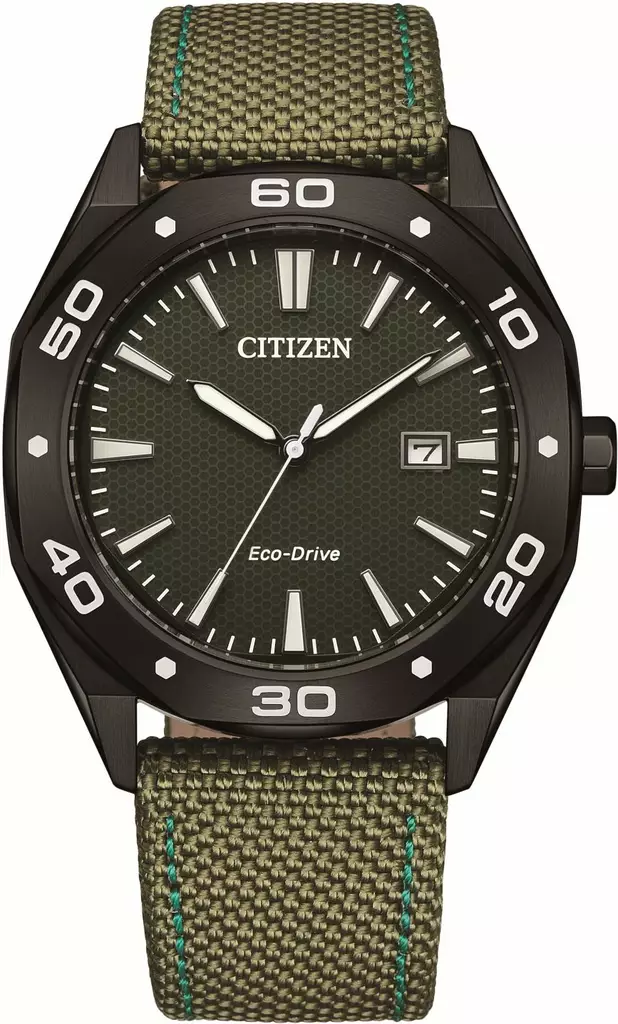 Citizen Eco-Drive pair vihreä - Citizen miesten rannekellot - BM7635-01X - 1
