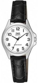Q&Q N ter=C3=A4s peruskello musta nahka QA07J304Y - Q&Q Naisten rannekellot - QA07J304Y - 1