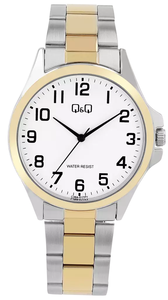 Q&Q Miesten teräskello C36A-017PY - Q&Q miesten rannekellot - C36A-017PY - 1