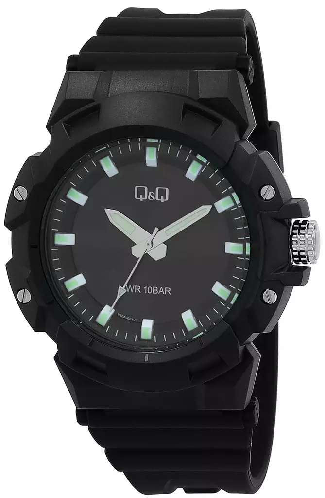 Q&Q miesten rannekello V40A-001VY edestä - Q&Q miesten rannekellot - V40A-001VY - 1