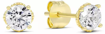 Kultaiset korvakorut zirkoneilla 6-K-E12254Z - Kultaiset korvakorut - 6-K-E12254Z - 1