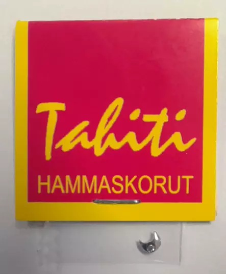 Valkokultainen hammaskoru puolikuu zirkonilla 4-41Z - Hammaskorut - 4-41Z - 2