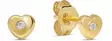 Kultaiset sydänkorvakorut zirkoneilla 6-GE-0174Z - Kultaiset korvakorut - 6-GE-0174Z - 1