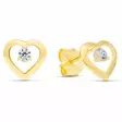 Kultaiset sydänkorvakorut 6-K-E13692Z - Kultaiset korvakorut - 6-K-E13692Z - 1
