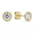 Kultakorvakorut zirkoneilla 5,4mm - Kultaiset korvakorut - K-E96326Z - 1