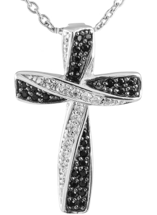 Risti Kiertopuut Zirkoniat 47-10045-1015-99 - Rippiristi hopea - C10047Z - 1