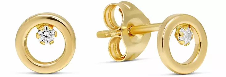 Kultaiset korvakorut zirkoneilla 6-GE-2159Z - Kultaiset korvakorut - 6-GE-2159Z - 1