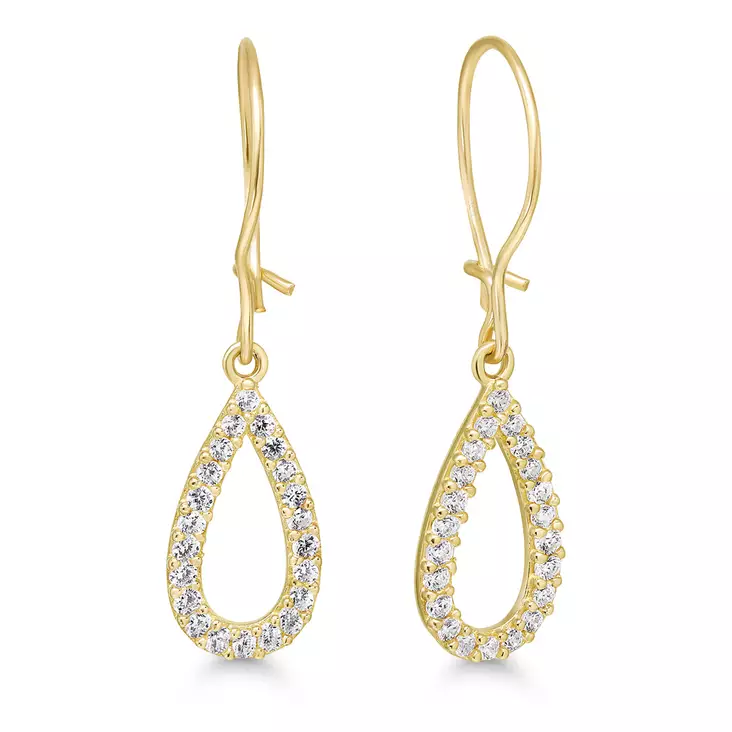 Kultaiset korvakorut zirkoneilla 6-K-E15599Z - Kultaiset korvakorut - 6-K-E15599Z - 1