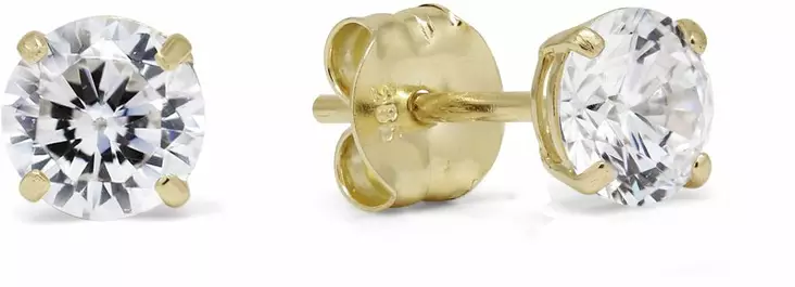 Kultaiset korvakorut 4mm, 6-K-RC40Z - Kultaiset korvakorut - 6-K-RC40Z - 1