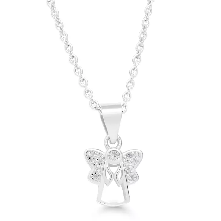 ENKELIRIIPUS KIRKAS  36-40cm - Hopeiset kaulakorut - N2168Z - 1