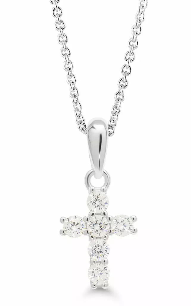 Siro risti zirkoneilla P-19389Z - Rippiristit kullattu hopea - P-19389Z - 1