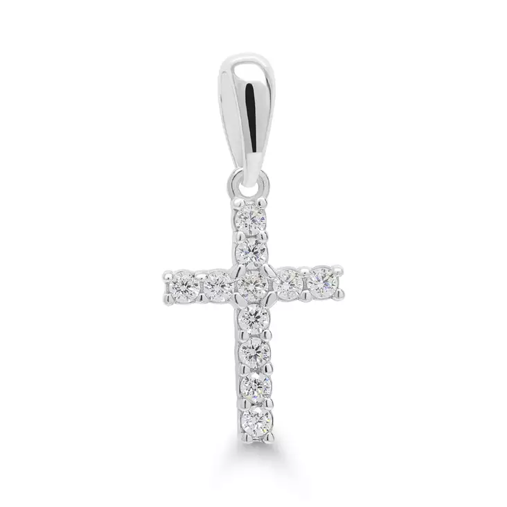 Hopearisti zirkonein 23x11mm - Kaulakorut ja riipukset - S4060Z - 1