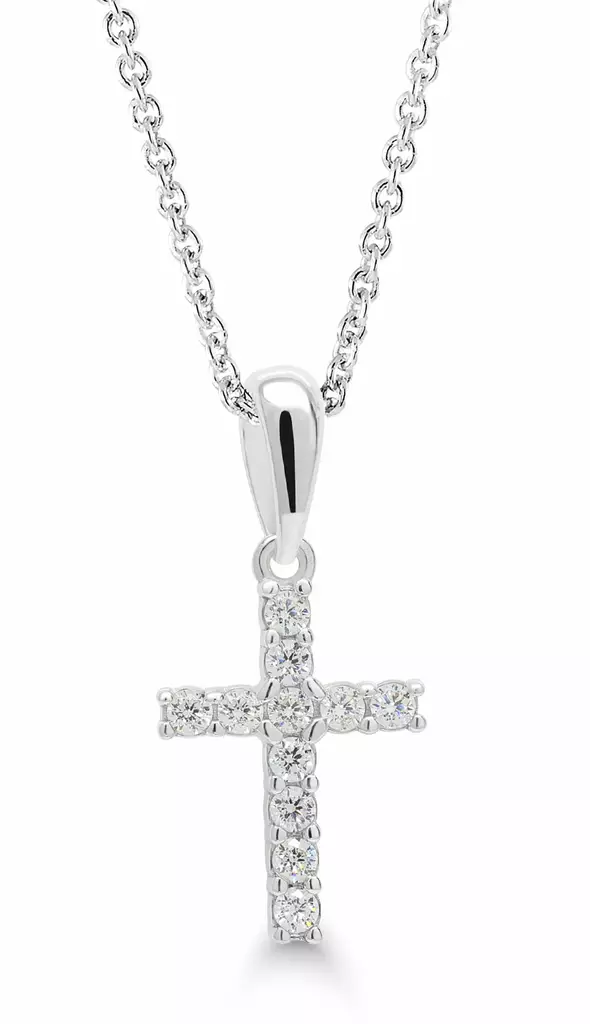 Hopearisti zirkonein 23x11mm - Kaulakorut ja riipukset - S4060Z - 1